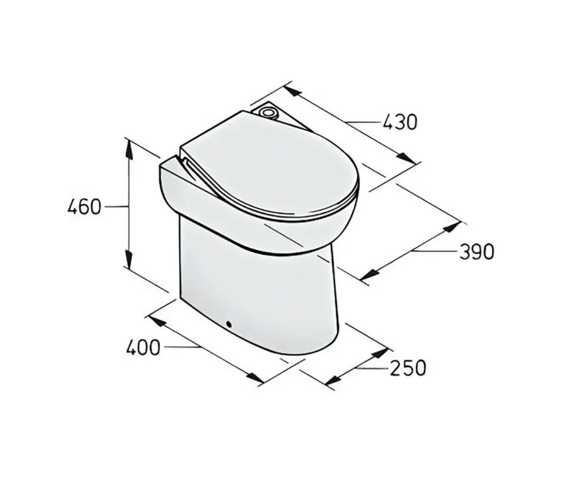 Vetus Inodoro WCS, 110 V, con Botón Pulsador