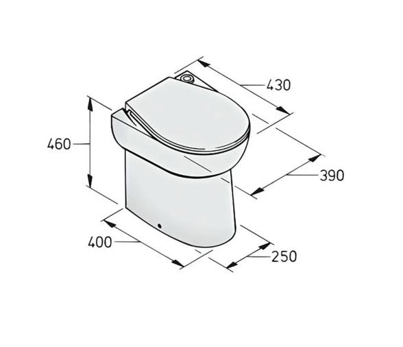 Vetus Inodoro WCS, 12 V, con Panel Electrónico