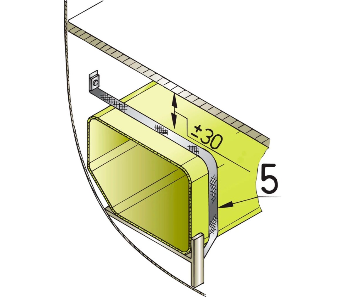 Vetus Kit de instalación para depósitos de agua dulce