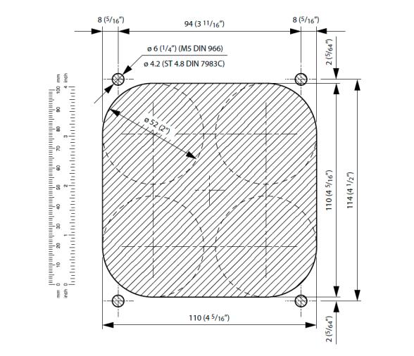 Vetus Mando a Distancia Caja de Plastico y Palanca