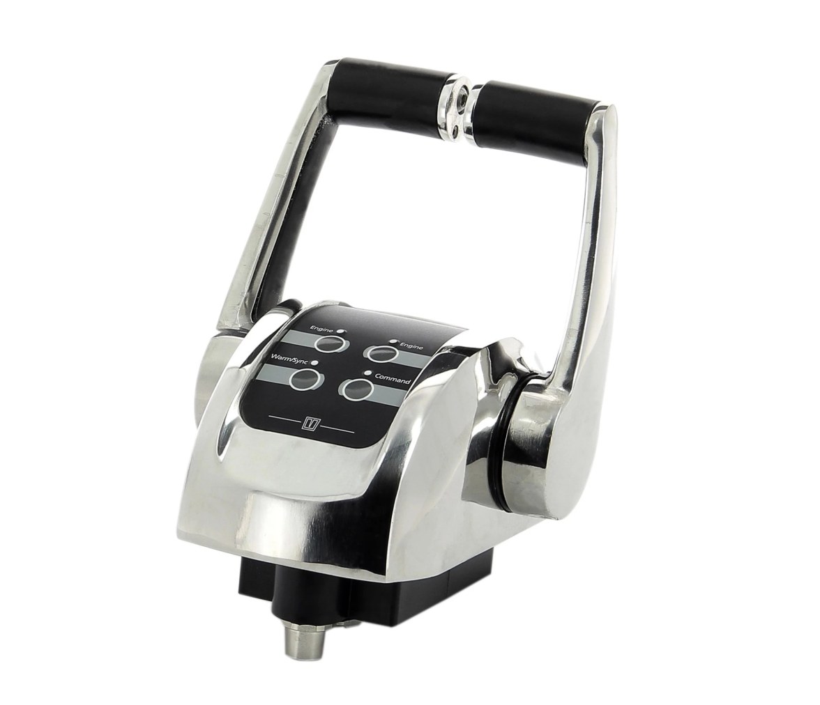 Vetus Palanca de control de 2 motores, acero inoxidable, 12/24 V EC4H2
