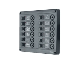 Vetus Switch Panel With 12 Auto-Circuit Breakers