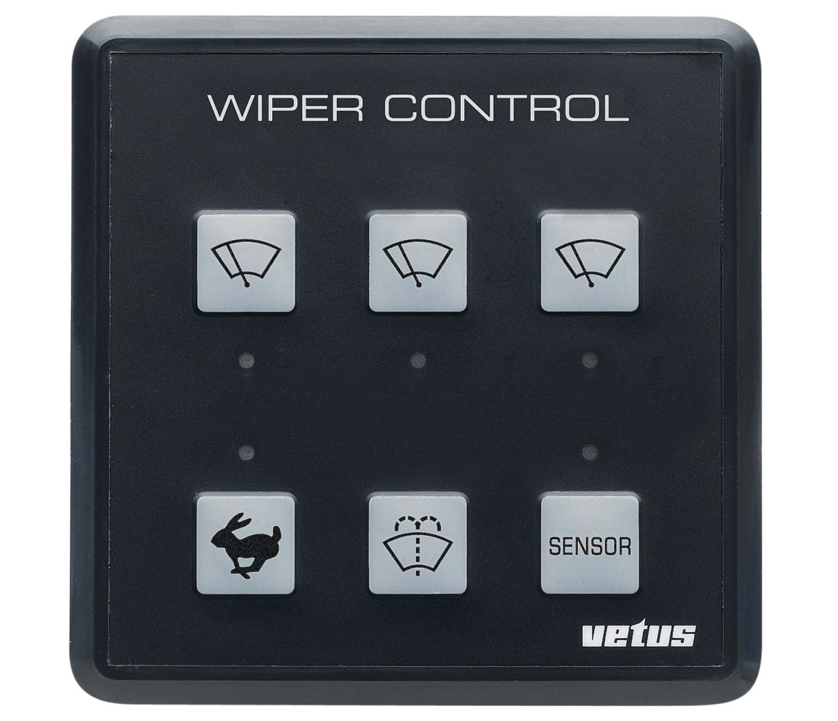 Vetus Panel de control del limpiaparabrisas para hasta 3 posiciones RWPANEL2