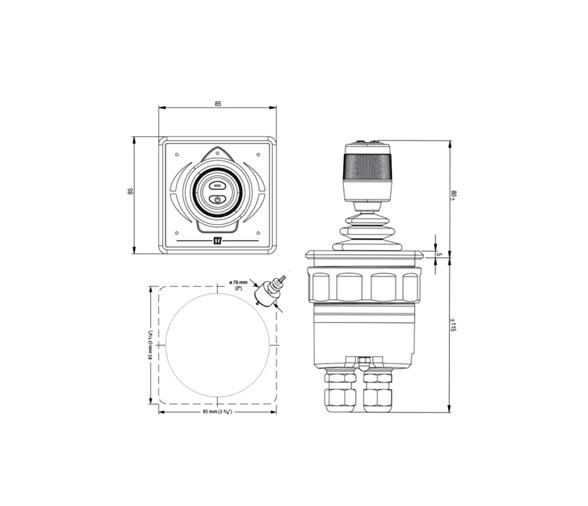 Vetus Panel de mando para dos Propulsores BOW PRO