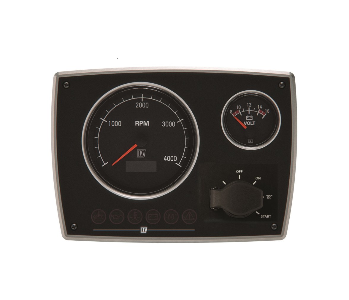 Vetus Panel de motor de aluminio, 12 V, (0-4000 rpm)