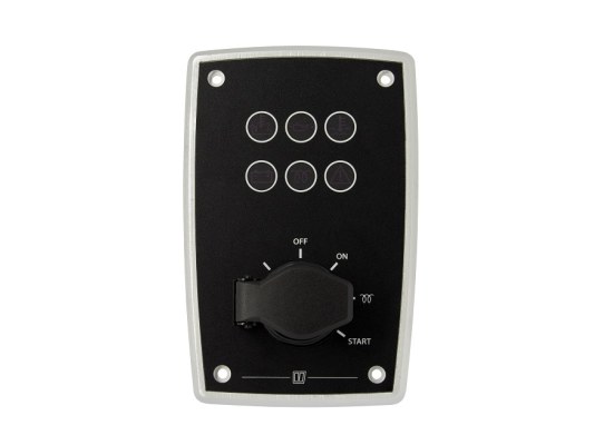 Vetus Alu engine panel 12v, black MPA10