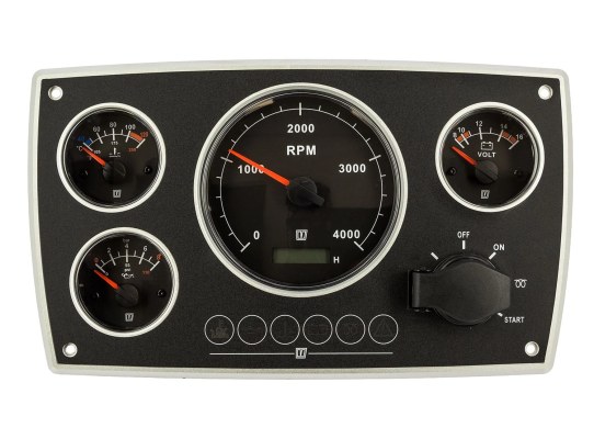 Vetus Panel de motor de aluminio, segunda generación, 12 V MPA34KBS2 Vetus Panel de motor de aluminio, segunda generación, 12 V MPA34KBS2