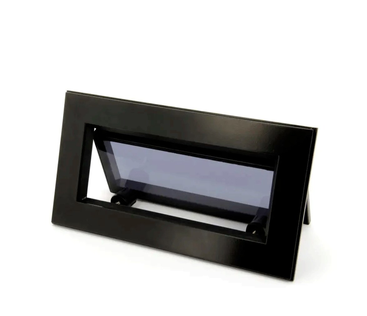 Vetus Portillo, aluminio lacado negro, incluye mosquitera