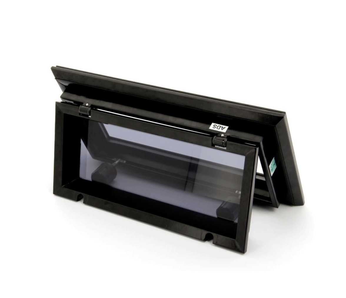 Vetus Portillo, aluminio lacado negro, incluye mosquitera