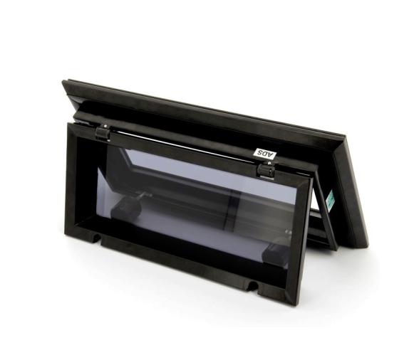 Vetus Portillo, aluminio lacado negro, incluye mosquitera