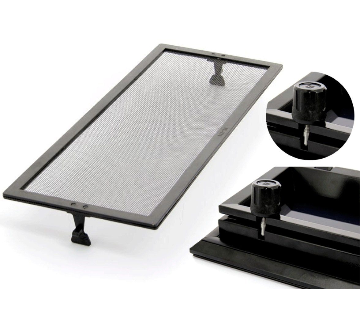 Vetus Portillo, aluminio lacado negro, incluye mosquitera