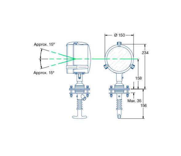 Vetus Proyector con LED Ø 150 mm