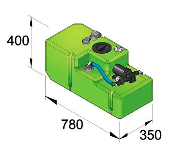 Vetus Sistema de Agua Potable con Tanque 61 L