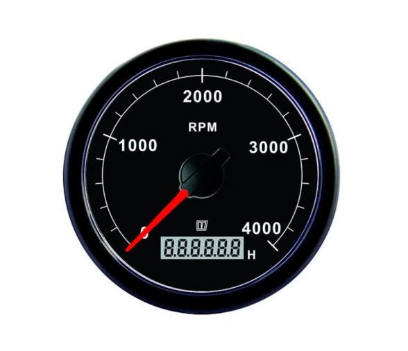 Vetus Tacometro Negro 0 - 5000 RPM