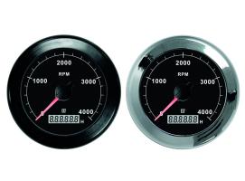 Vetus Tacometro Negro con cuenta-revoluciones