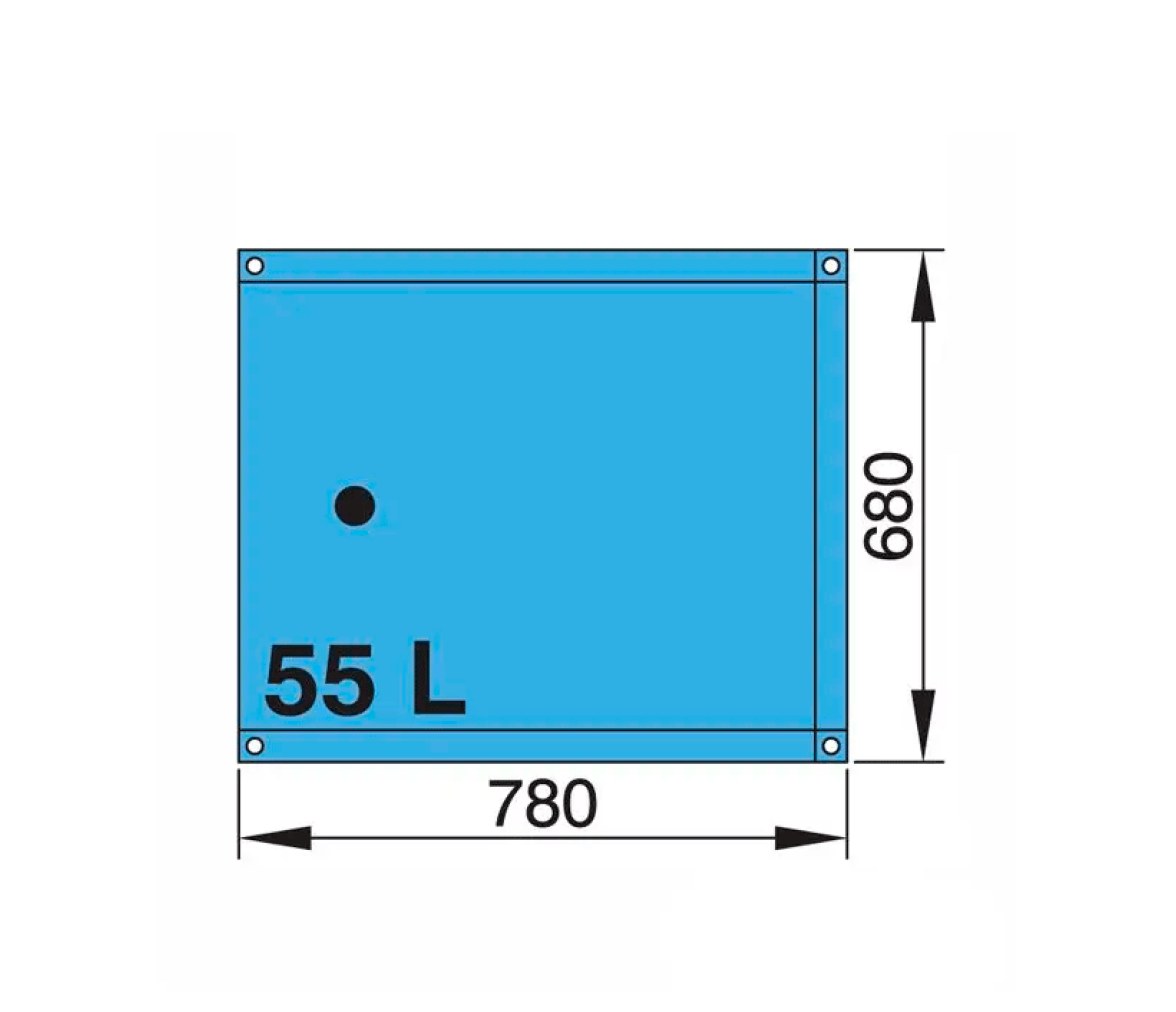 Vetus Tanque para Agua Potable Flexible de 55 a 220 L