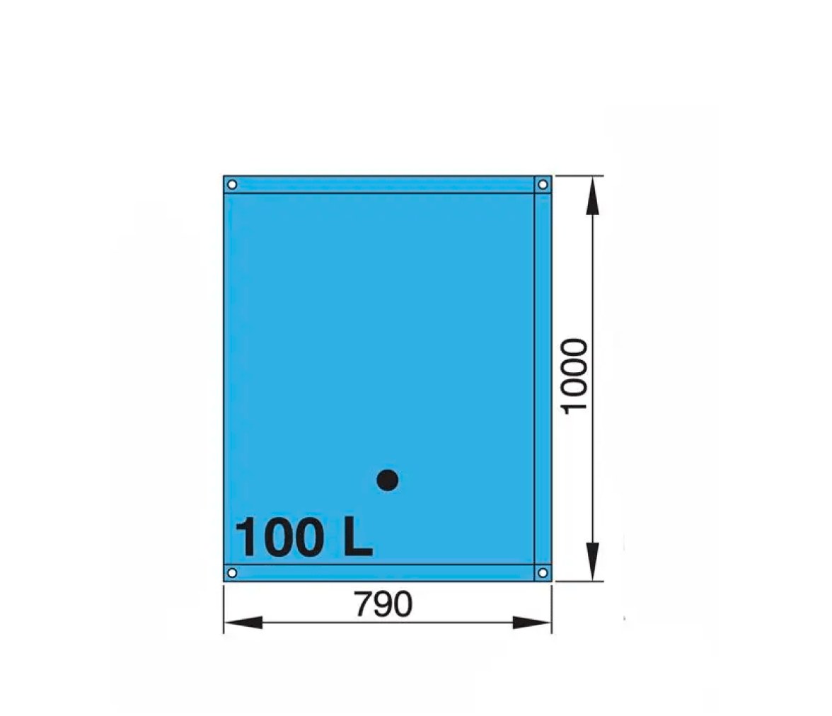Vetus Tanque para Agua Potable Flexible de 55 a 220 L
