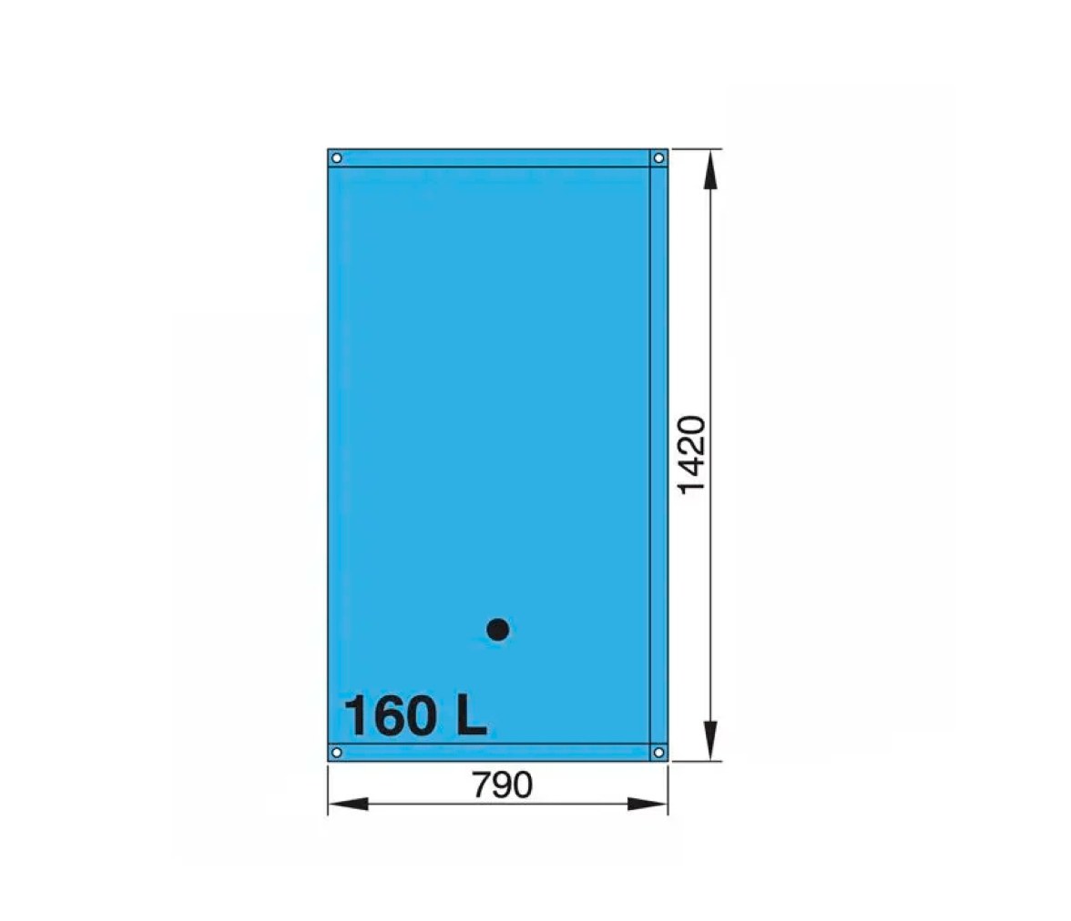 Vetus Tanque para Agua Potable Flexible de 55 a 220 L