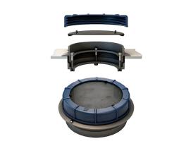 Vetus Tapa de registro 120 mm con junta Viton