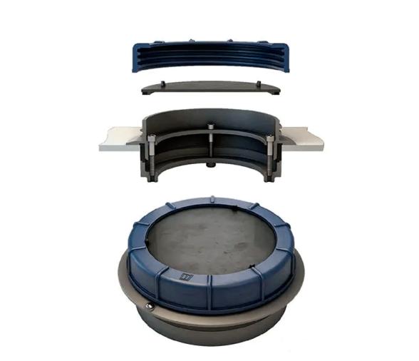 Vetus Tapa de registro 120 mm con junta Viton