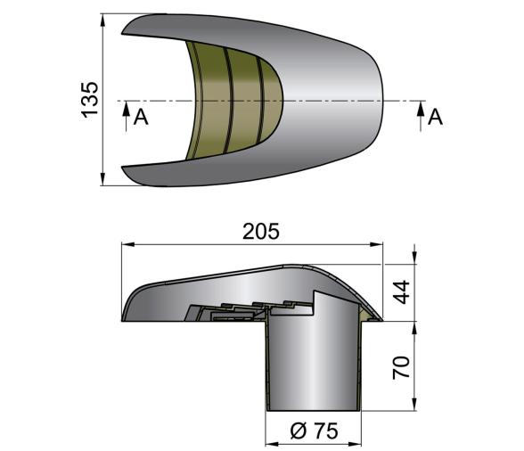 Vetus Aireador Concha Tipo TYP75