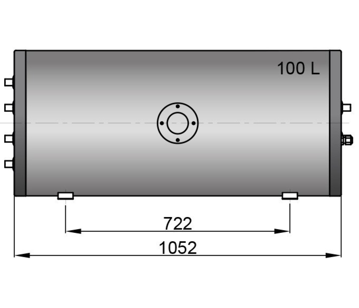 Vetus Termo Calentador de Agua Doble Bobina