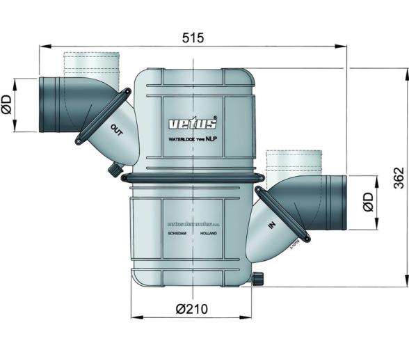Vetus Colector Doble Camara 10 Litros