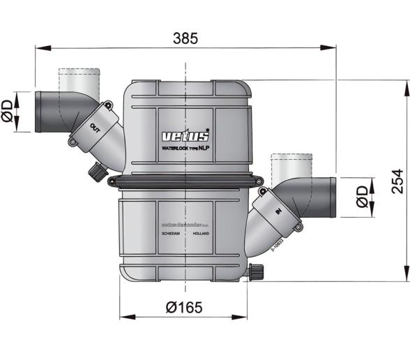 Vetus Colector Doble Camara 4,5 Litros