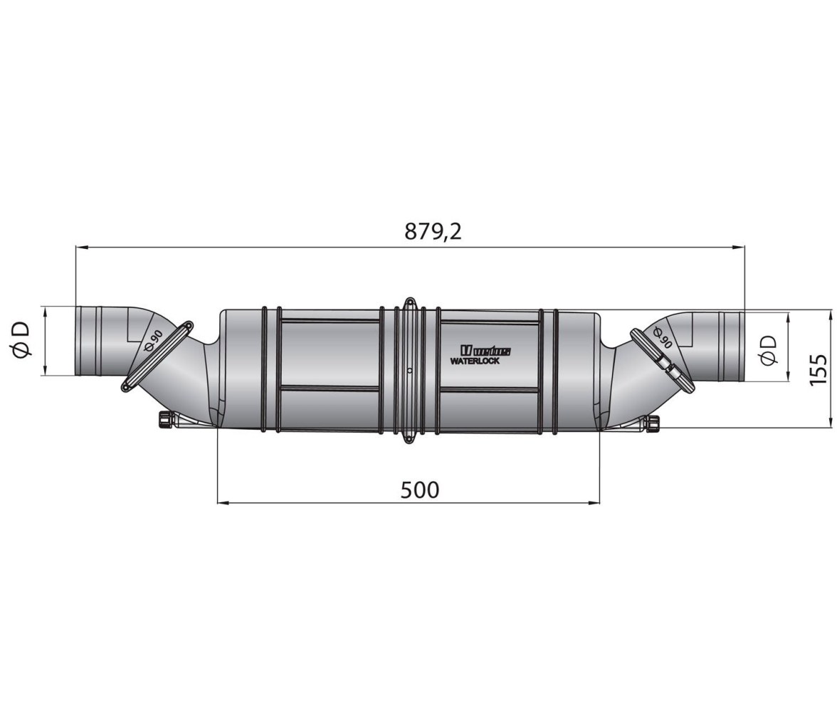 Vetus Colector Instalacion Horizontal 10 Litros
