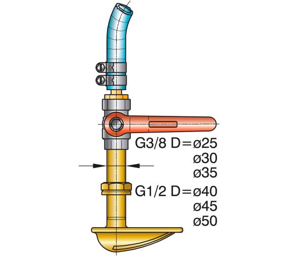 Vetus Conexion Lubricacion de Agua