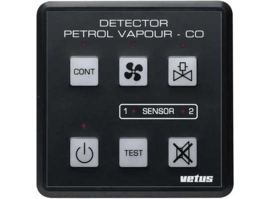 Vetus Panel Detector Vapor de Gasolina y Monoxido de Carbono