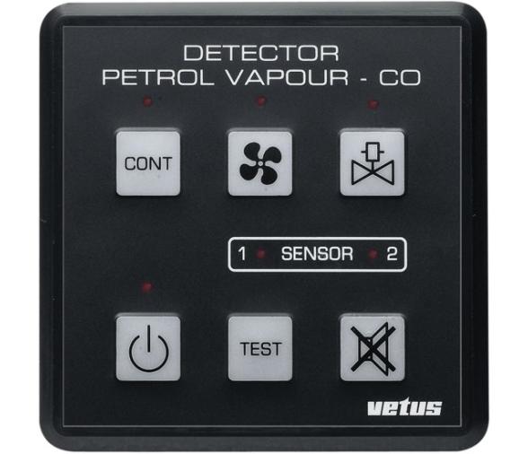 Vetus Panel Detector Vapor de Gasolina y Monoxido de Carbono