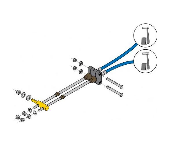 Vetus Diferencial Doble Mando para Acelerador