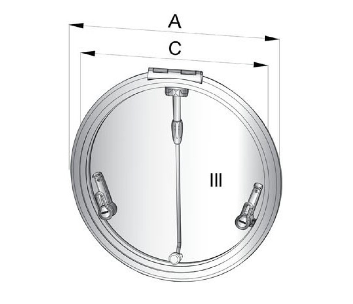 Vetus Escotilla de Cubierta Tipo ALTUS Circular