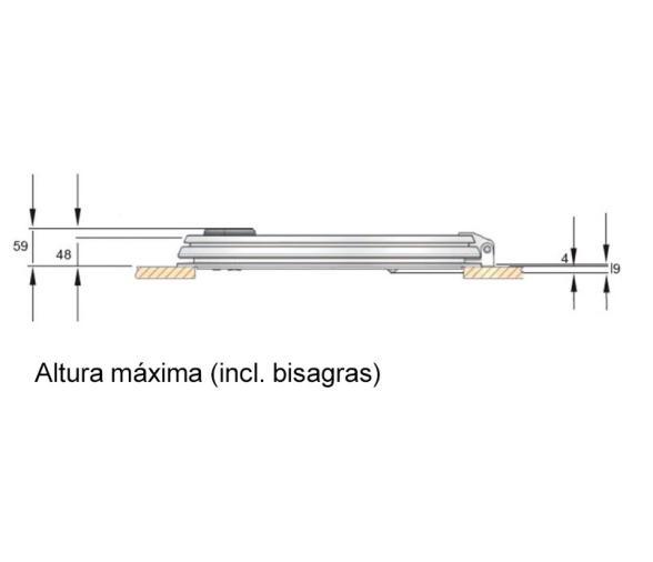 Vetus Escotilla de Cubierta Tipo LIBERO 450 x 320 mm