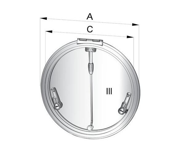 Vetus Escotilla de Escape Tipo ALTUS Circular
