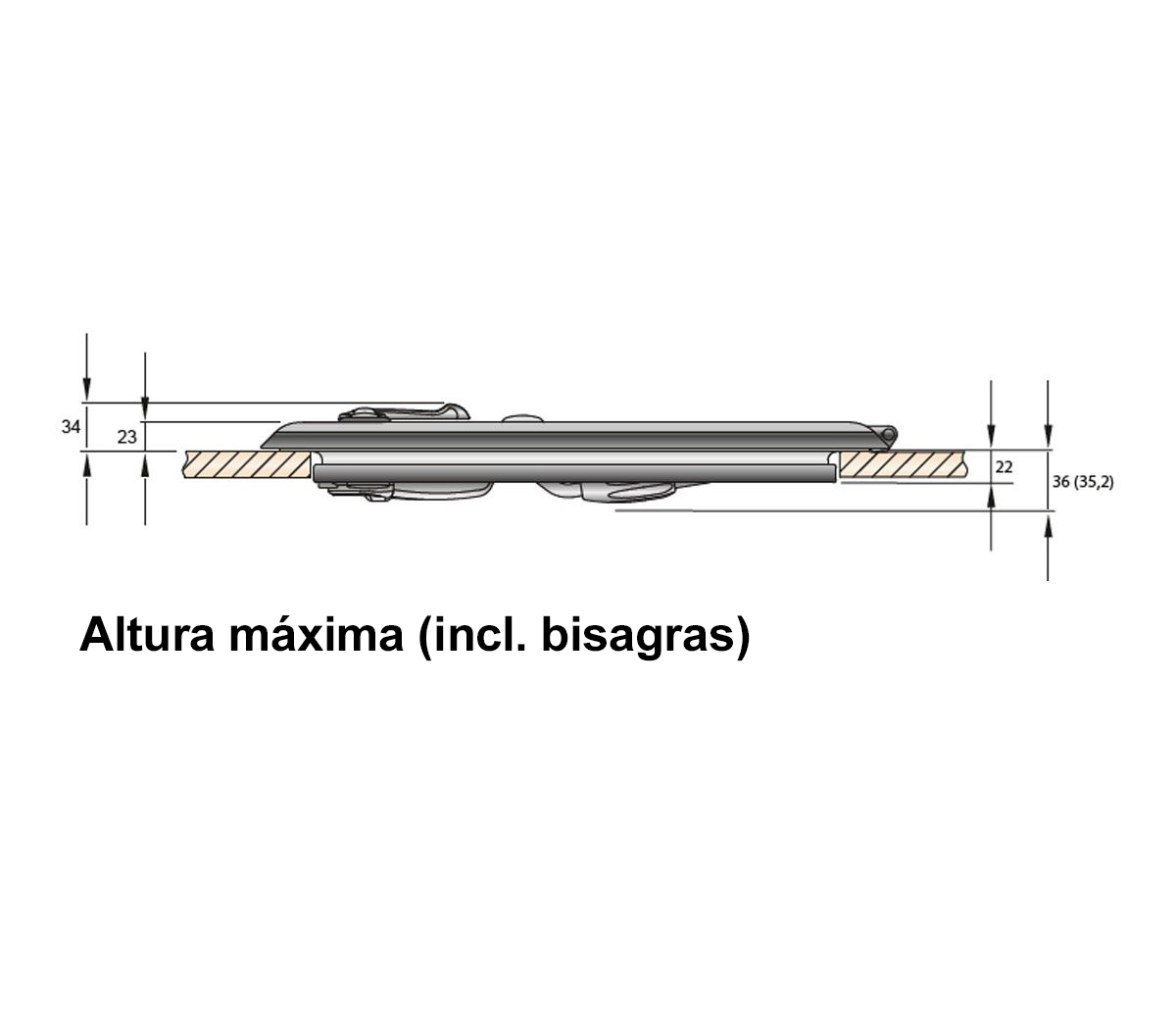 Vetus Escotilla de Escape Tipo ALTUS Forma D