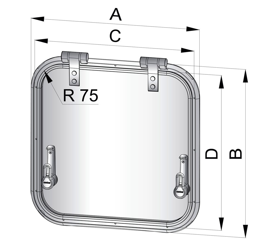 Vetus Escotilla de Ventilacion Tipo PLANUS