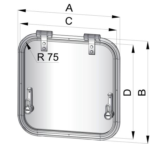 Vetus Escotilla de Ventilacion Tipo PLANUS