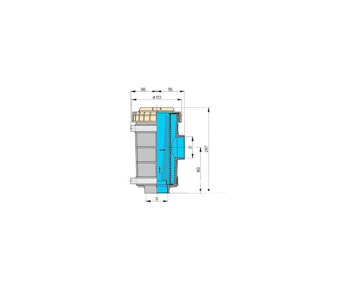 Vetus Filtro Agua de Refrigeracion Tipo FTR1320