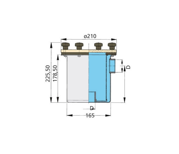 Vetus Filtro Agua de Refrigeracion Tipo FTR525