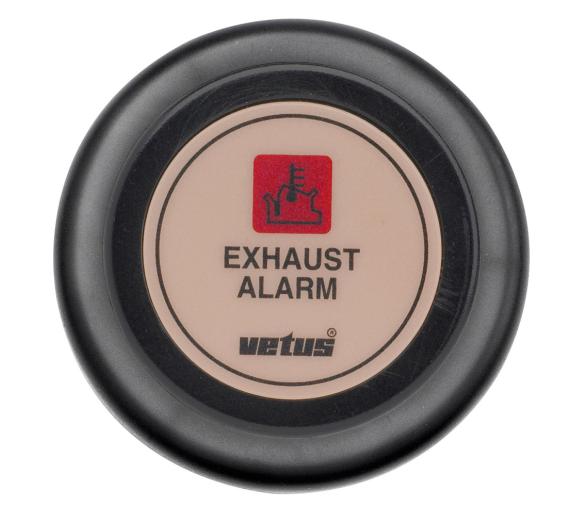 Vetus Instrumento del Salpicadero para Alarma de Temperatura Beige