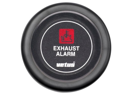 Vetus Dashboard Instrument for Temperature Alarm Black