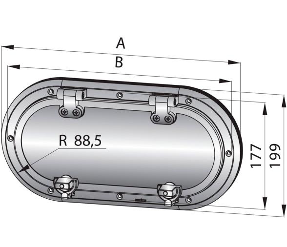 Vetus Portillo Acero Inoxidable Zona AI Tipo PMS