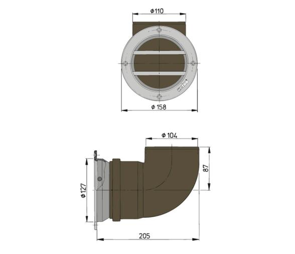 Vetus Portillo de Aireacion Redondo tipo 110
