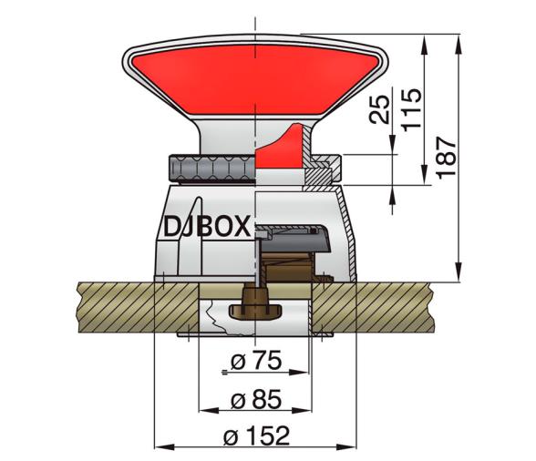 Vetus Separador de Agua Tipo DJBOX