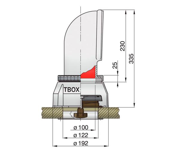 Vetus Separador de Agua Tipo TBOX