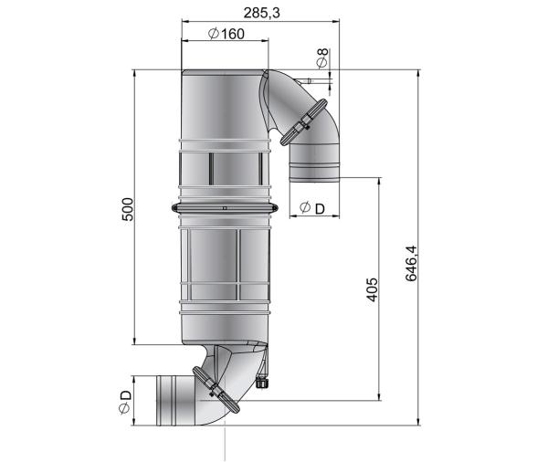Vetus Silenciador Cuello Cisne 10 Litros