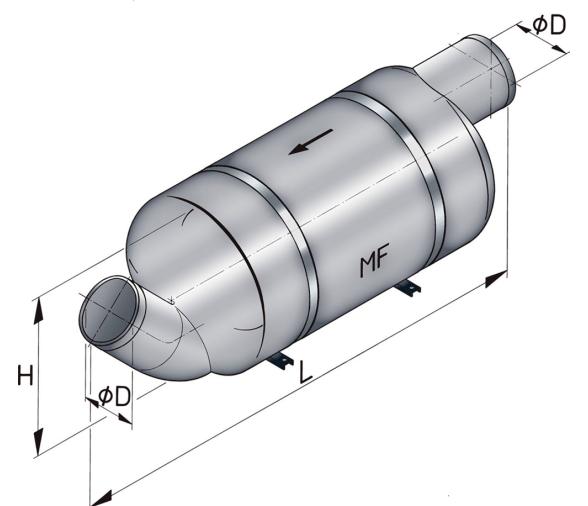 Vetus Sistema de Escape Embarcaciones Alto Rendimiento Tipo MF