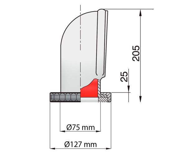 Vetus Toma de Aire Silicona